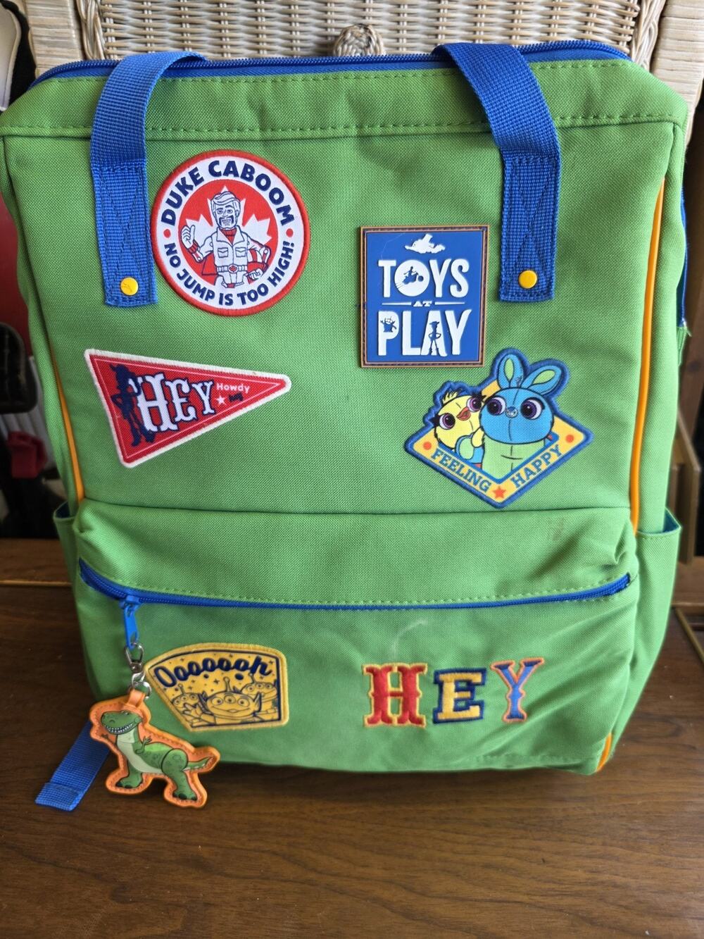 Disney Pixar Toy Story Patches One Size Most Backpack Adult/Child Zipper Trinket